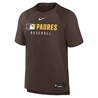 Nike San Diego Padres Authentic Collection Pregame Raglan Performance T-Shirt