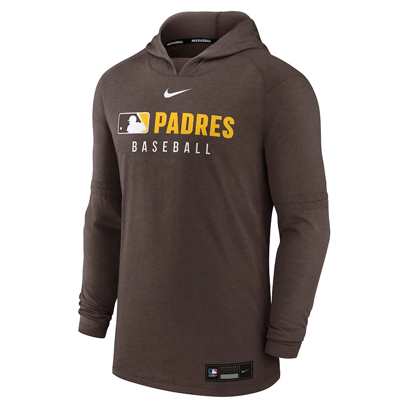 Nike San Diego Padres Authentic Collection Tri-Blend Performance Pullover Hoodie