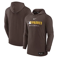 Nike San Diego Padres Authentic Collection Tri-Blend Performance Pullover Hoodie