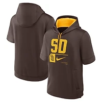 Nike San Diego Padres Tri Code Lockup Short Sleeve Pullover Hoodie
