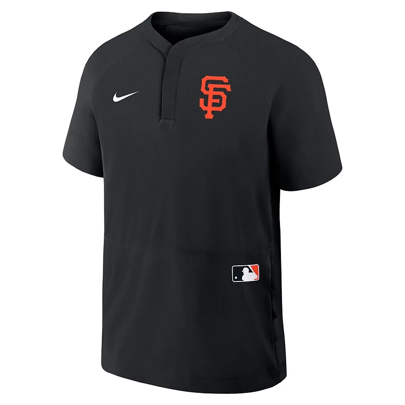 Nike San Francisco Giants Authentic Collection Raglan Short Sleeve Windshirt