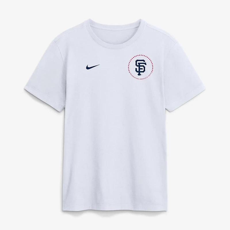 Nike San Francisco Giants Celebrating America's 250th Logo T-Shirt