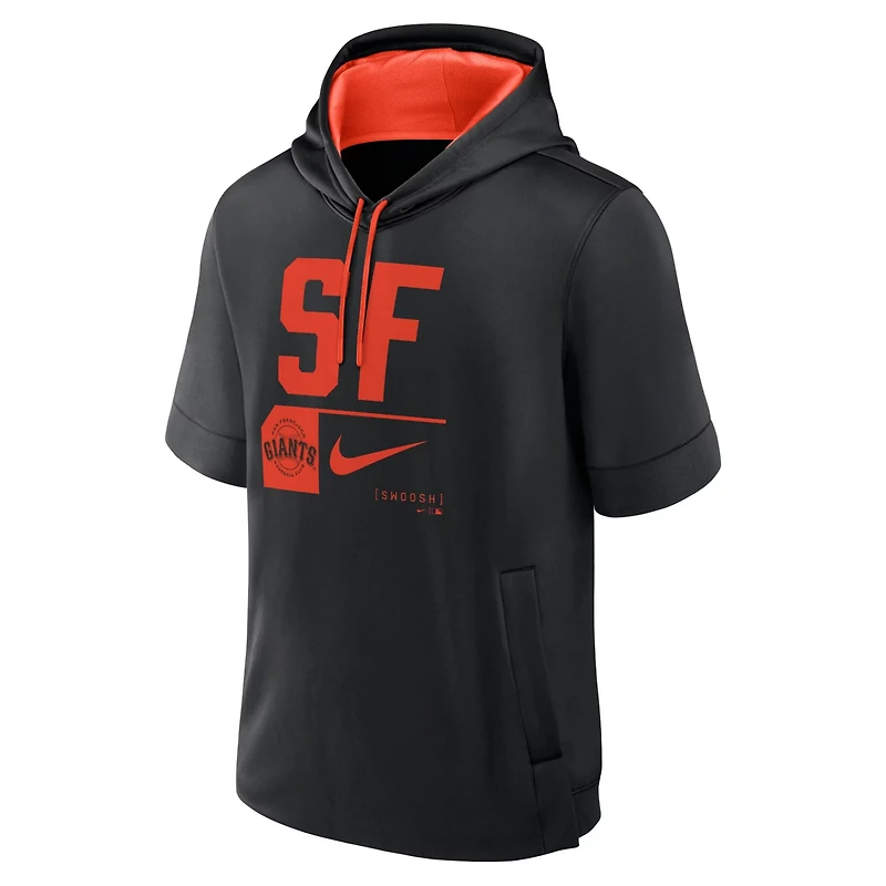 Nike San Francisco Giants Tri Code Lockup Short Sleeve Pullover Hoodie