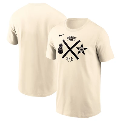 Nike San Francisco Giants vs St Louis Cardinals 2024 Rickwood Classic Matchup T-Shirt