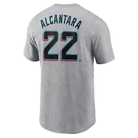 Nike Sandy Alcantara Miami Marlins Fuse Name  Number T-Shirt