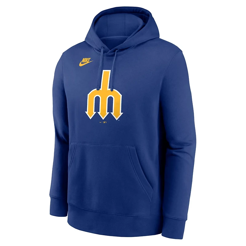 Nike Seattle Mariners Cooperstown Collection Logo Club Pullover Hoodie