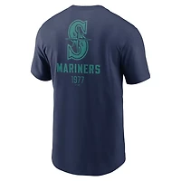 Nike Seattle Mariners Large Logo Back Stack T-Shirt