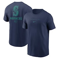 Nike Seattle Mariners Large Logo Back Stack T-Shirt