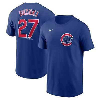 Nike Seiya Suzuki Chicago Cubs Fuse Name  Number T-Shirt