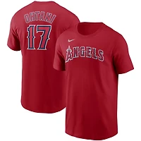Nike Shohei Ohtani Los Angeles Angels Name  Number T-Shirt