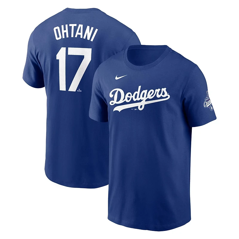 Nike Shohei Ohtani Los Angeles Dodgers 2025 World Series Champions Name Number T-Shirt