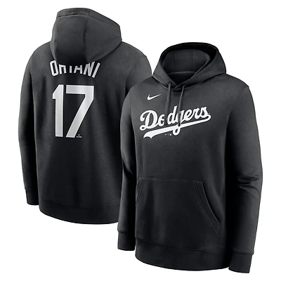 Nike Shohei Ohtani Los Angeles Dodgers Player Name Number Club Fleece Pullover Hoodie