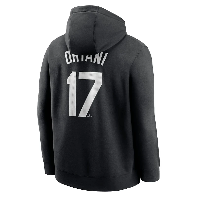 Nike Shohei Ohtani Los Angeles Dodgers Player Name Number Club Fleece Pullover Hoodie