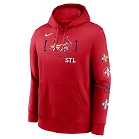 Nike St Louis Cardinals 2024 City Connect Club Fleece Pullover Hoodie
