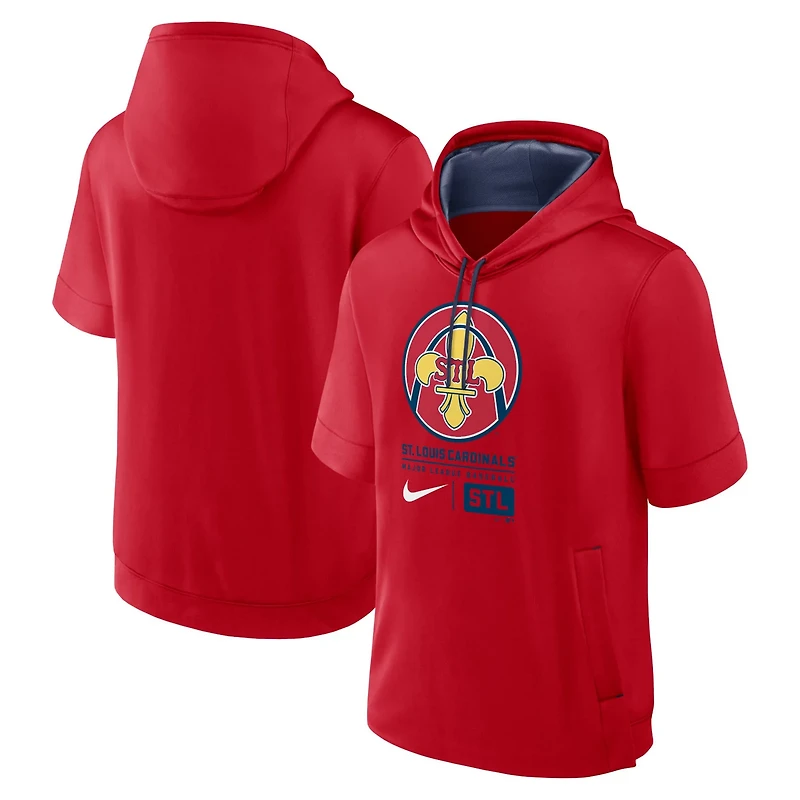 Nike St Louis Cardinals 2024 City Connect Short Sleeve Pullover Hoodie
