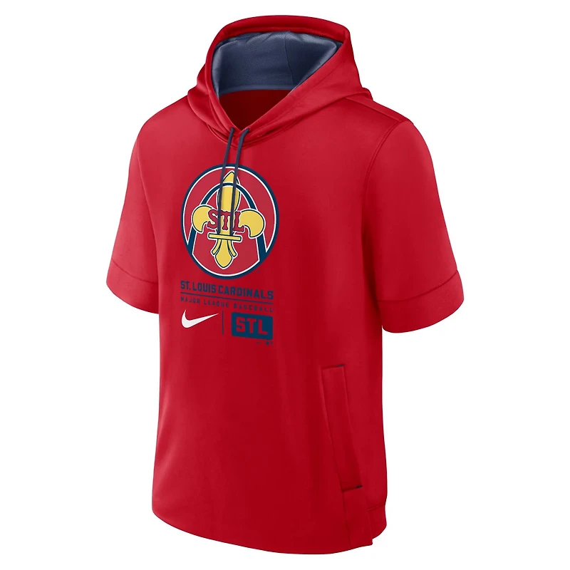 Nike St Louis Cardinals 2024 City Connect Short Sleeve Pullover Hoodie