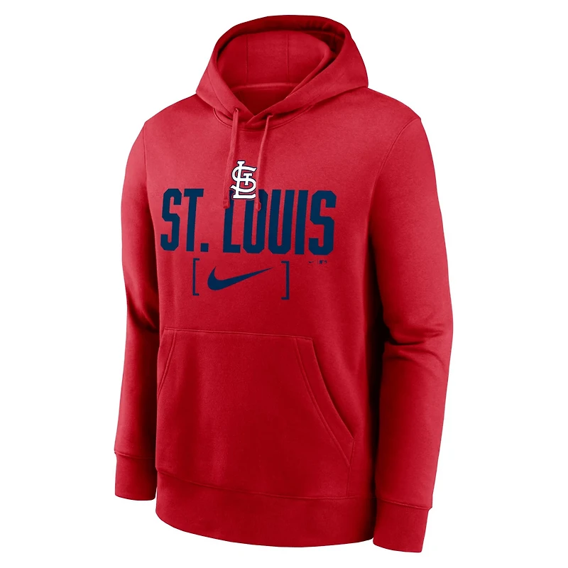 Nike St Louis Cardinals Club Slack Pullover Hoodie