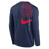 Nike St Louis Cardinals Large Swoosh Back Legend Performance T-Shirt