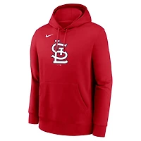 Nike St Louis Cardinals Logo Club Fleece Pullover Hoodie