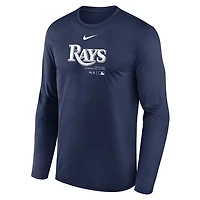 Nike Tampa Bay Rays Authentic Collection Practice Performance Long Sleeve T-Shirt