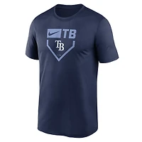 Nike Tampa Bay Rays Home Plate Icon Legend Performance T-Shirt