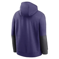 Nike TCU Horned Frogs 2024 Sideline Club Fleece Pullover Hoodie