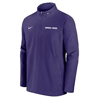 Nike TCU Horned Frogs 2024 Sideline Coach Quarter-Zip Hoodie Jacket