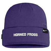 Nike TCU Horned Frogs 2024 Sideline Terra Cuffed Knit Hat