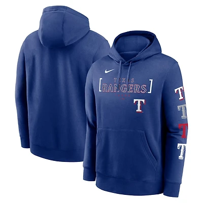 Nike Texas Rangers Club Stack Pullover Hoodie
