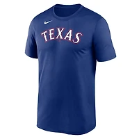 Nike Texas Rangers New Legend Wordmark T-Shirt