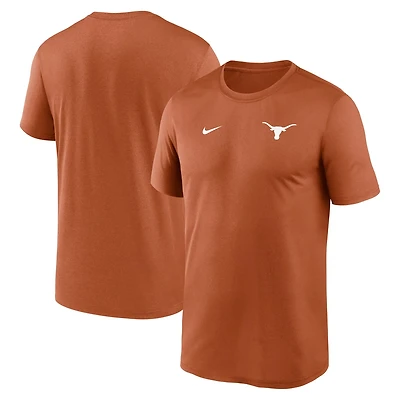 Nike Texas Longhorns 2025 Sideline Small Logo Legend Performance T-Shirt