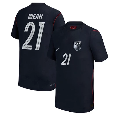 Nike Timothy Weah USMNT 2026 Away Match Authentic Jersey