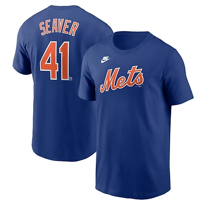 Nike Tom Seaver New York Mets Cooperstown Collection Fuse Name  Number T-Shirt