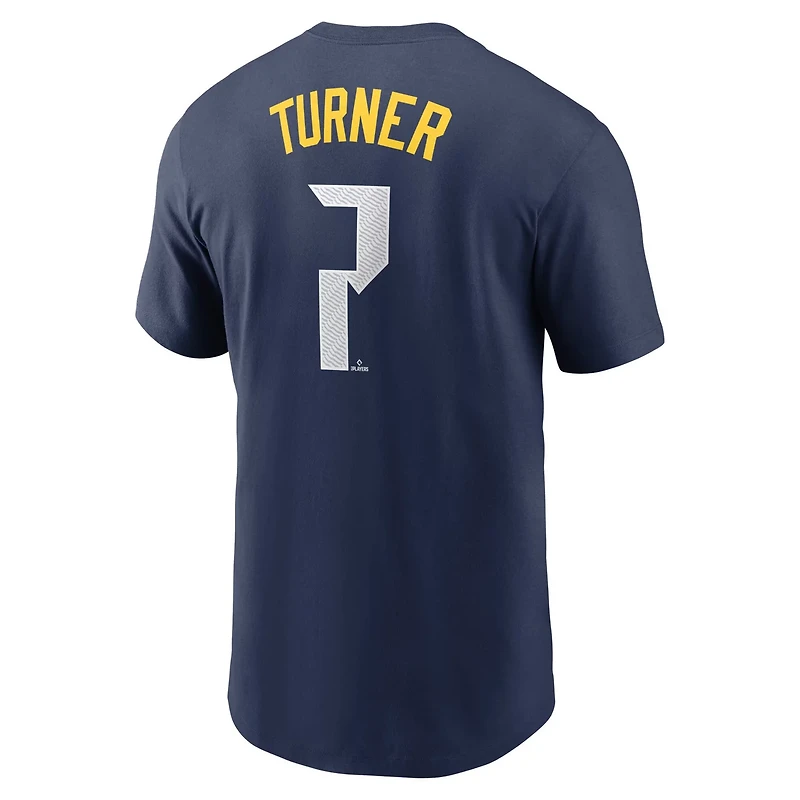 Nike Trea Turner Philadelphia Phillies 2024 City Connect Fuse Name  Number T-Shirt