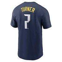 Nike Trea Turner Philadelphia Phillies 2024 City Connect Fuse Name  Number T-Shirt