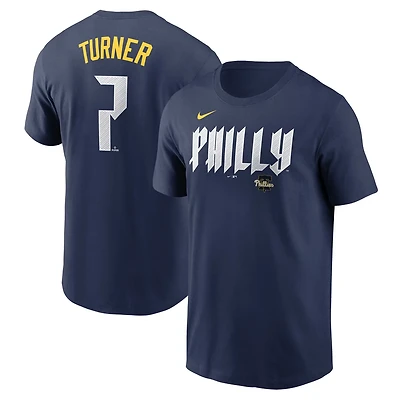 Nike Trea Turner Philadelphia Phillies 2024 City Connect Fuse Name  Number T-Shirt