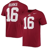 Nike Treylon Burks Arkansas Razorbacks 2022 NFL Draft Name  Number T-Shirt