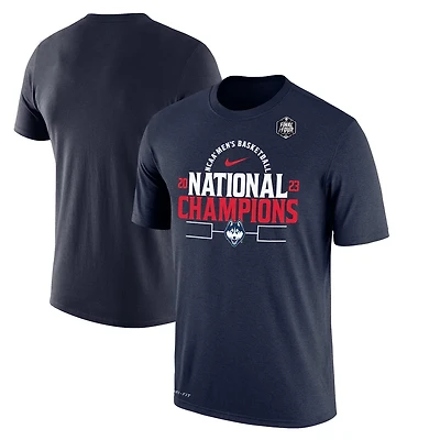 Nike UConn Huskies 2023 NCAA Mens Basketball National Champions Bracket Performance T-Shirt