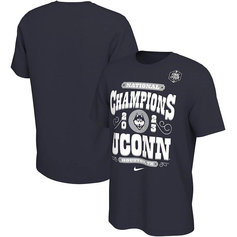Nike UConn Huskies 2023 NCAA Mens Basketball National Champions Celebration T-Shirt