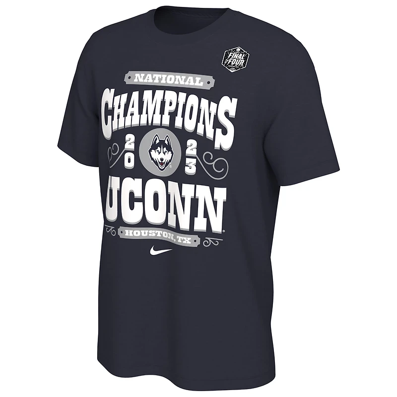 Nike UConn Huskies 2023 NCAA Mens Basketball National Champions Celebration T-Shirt