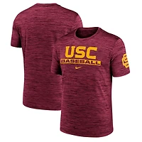 Nike USC Trojans Velocity Baseball Wordmark Stack Dri-FIT T-Shirt