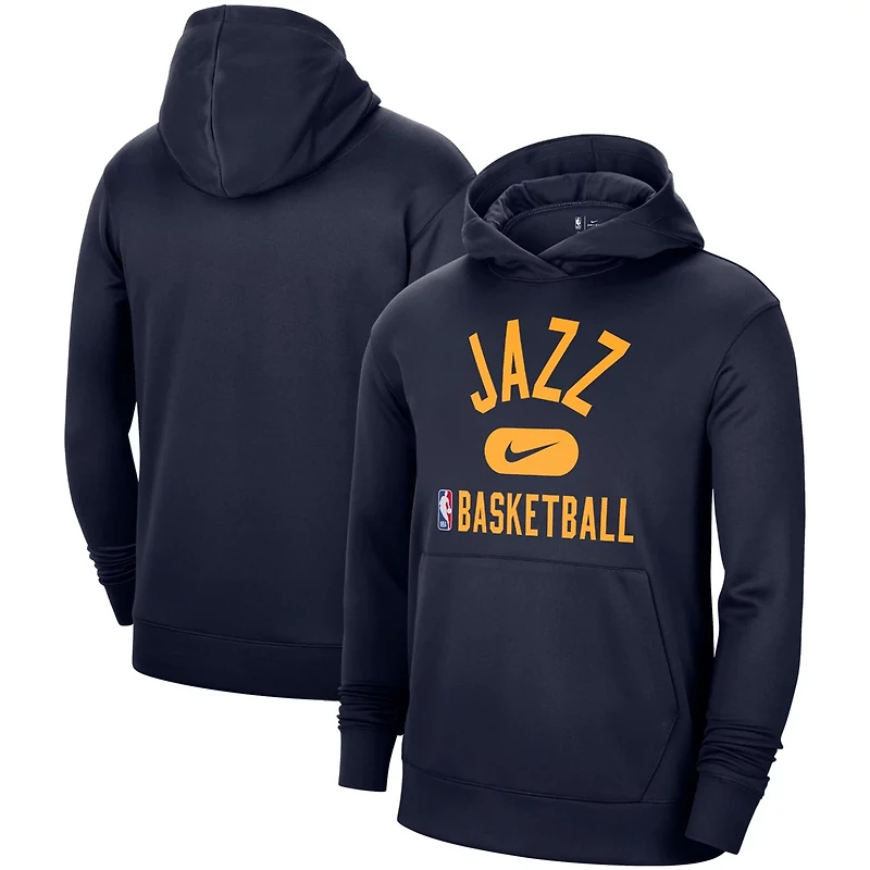 Nike Utah Jazz 2021-2022 Spotlight On Court Performance Practice Pullover Hoodie
