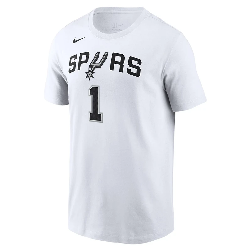 Nike Victor Wembanyama San Antonio Spurs Icon 2022/23 Name  Number T-Shirt