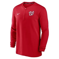 Nike Washington Nationals Authentic Collection Game Time Performance Quarter-Zip Top