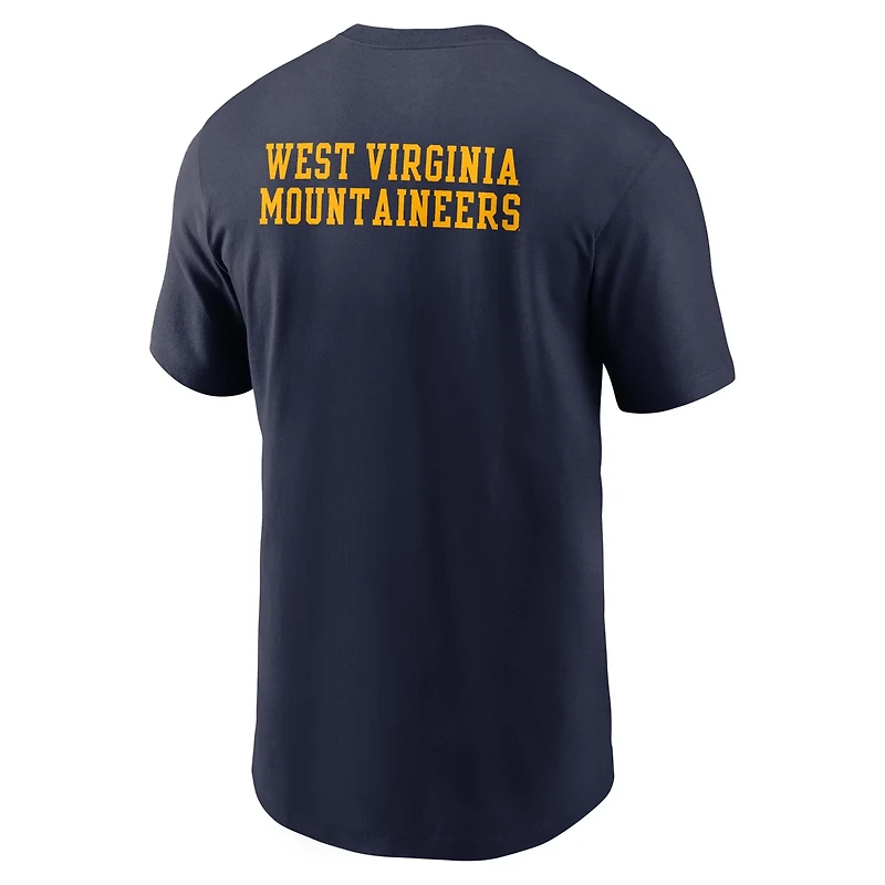 Nike West Virginia Mountaineers 2-Hit Stacked T-Shirt