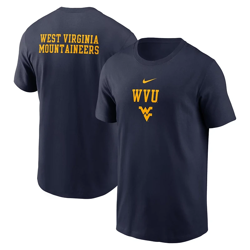 Nike West Virginia Mountaineers 2-Hit Stacked T-Shirt