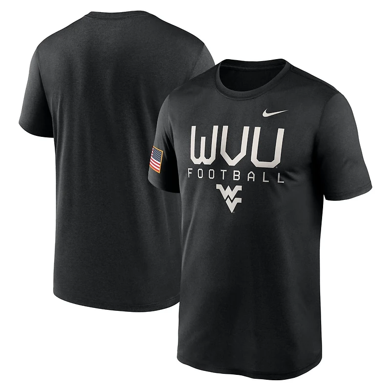 Nike West Virginia Mountaineers 2024 Military Appreciation Legend Performance T-Shirt