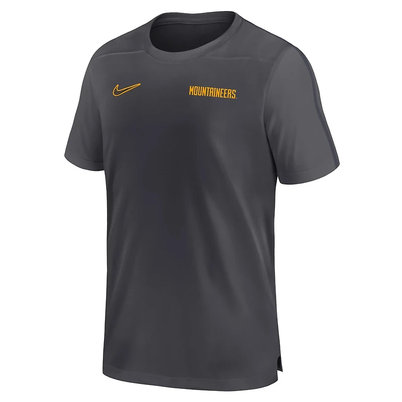 Nike West Virginia Mountaineers 2024 Sideline Coach Performance Top
