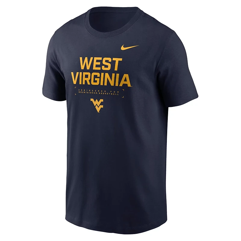 Nike West Virginia Mountaineers 2025 Courtside Basketball Performance T-Shirt