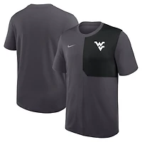Nike West Virginia Mountaineers 2025 Sideline UV Performance Coach T-Shirt
